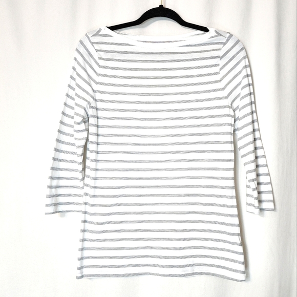 A New Day * Black & White Stripe 3/4 Sleeve Top* NWT * Multiple Sizes * - Picture 3 of 9